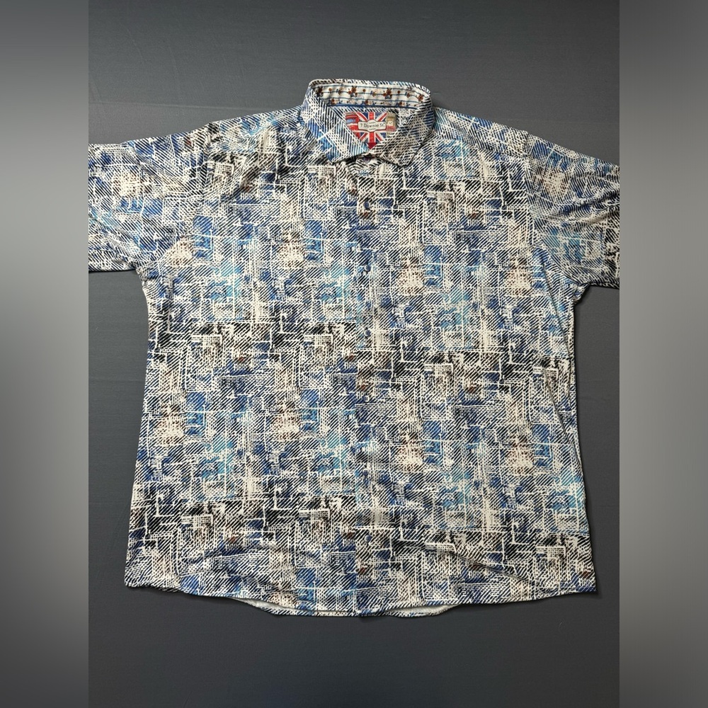 7 Downie St Mens Button Up Shirt Size 3xl